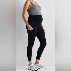 Quince Ultra-Form Maternity Pocket Leggings size Large